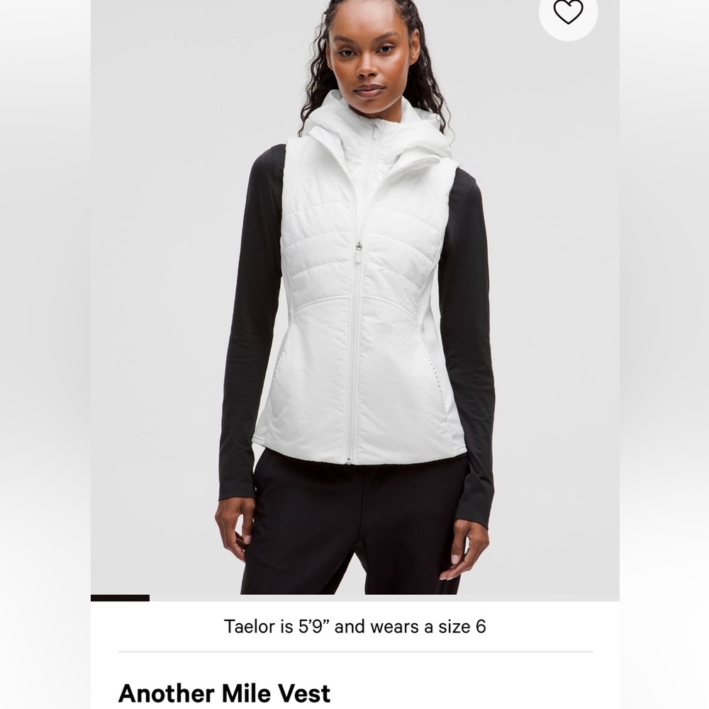 White Another Mile Vest by lululemon athletica